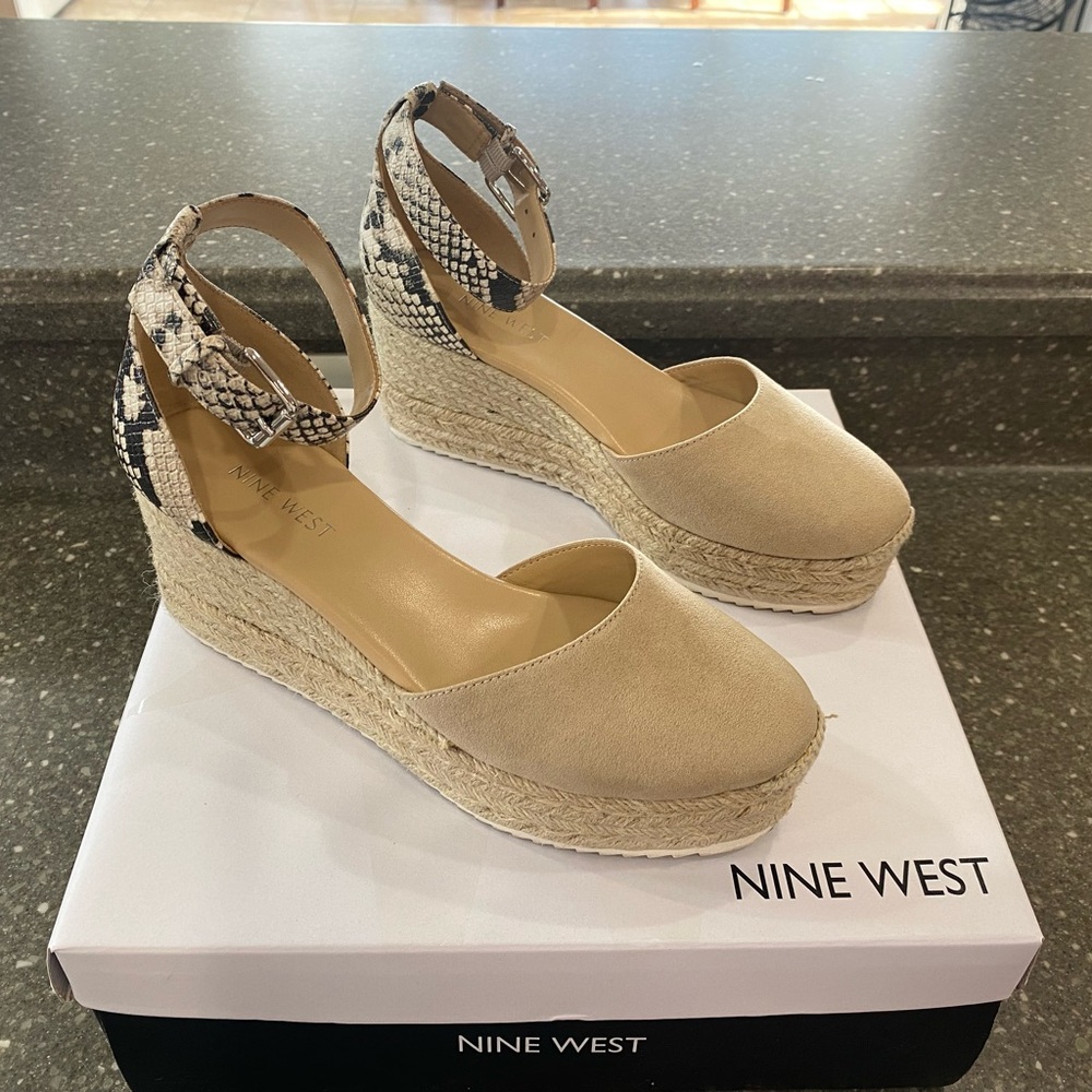 Nine West - Ariela Espadrille Wedge Sandals - 6.5
